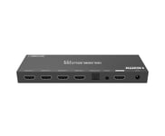 NÖRDIC HDMI Splitter 1 to 4 4K60Hz with extractor Optical SPDIF Stereo HDCP2.2 HDR10+ Dolby
