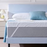 Hiimgo Surmatelas 120 x 190 x 7.5CM, Épaisseur 7.5CM, Surmatelas Memoire de Forme Gel,Absorbant et Respirant,avec Design Antidérapant，Housse de Matelas Amovible et Lavable.