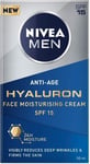 NIVEA MEN Hyaluron Face Cream (50ml), Anti Wrinkle Face Cream Reduces Deep Wrink