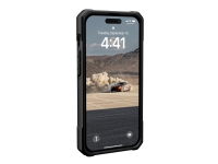 UAG Rugged Case for iPhone 14 Pro [6.1-in] - Monarch Black - Bagsidecover til mobiltelefon - metall, polykarbonat, termoplastisk polyuretan (TPU) - sort - 6.1 - för Apple iPhone 14 Pro