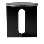 Audo Copenhagen - Androgyne Side Table Black / Black Marble - Småbord & sidobord