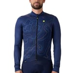 Alé Cycling Men's PR-E Top Long Sleeve Jersey, Blue, S