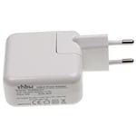 vhbw Chargeur secteur USB C compatible avec Apple Macbook Pro 13" 2022 M2, 15" 2016 - Adaptateur prise murale - USB (max. 15 / 9 / 5 V), blanc