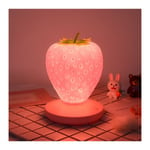 Strawberry Lamp Nursery Led Cute Kids Night Light, lampe de chevet pour enfants, 3 modes touch, décorations de crèche pour bébés