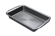 Circulon Momentum Baking Tray for Oven Non Stick - Deep Roasting Tin Grey, Durable Large Oven Tray 39cm x 26cm, Dishwasher Safe Bakeware