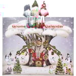 Jultomte Adventskalender 2024 - Adventskalender med samlarobjekt tomtar för bricka, hylla, bord, spis