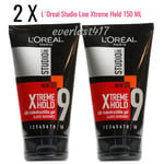 LOreal Loreal Studio 48Hour INDESTRUCTIBLE GEL- Extreme Hold⁹ 150ml (Pack of 2)