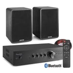 Bookshelf Speaker Stereo System - SHFB65 Speakers & AD200B Bluetooth Amplifier