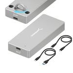 SABRENT USB-C Boîtier NVMe SSD M.2, IP67 résistant à l'eau, Adaptateur Externe USB 3.2 Gen2 10Gbps, Aluminium Boîtier Disque Dur pour PCIe, M Key, 2242/2260/2280, SSD Enclosure, sans Outil (EC-TFNE)