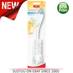 NUK Bottle & Teat Brush?Cleaner for Baby Bottles & Teats?BPA Free EXU