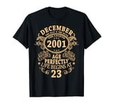 The Man Myth Legend December 2001 23th Old Birthday Gifts T-Shirt