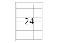 HERMA Premium - Papper - matt - permanent självhäftande - vit - 66 x 33.8 mm 240 etikett (er) (10 ark x 24) laminerade etiketter