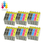 30 Ink Cartridges (set + Bk) For Epson Workforce Wf-2010w Wf-2510wf Wf-2660dwf