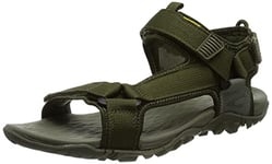 camel active Men's Trek Sandal, Green, 7.5 UK