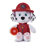 PAW Patrol, Snuggle Up Marshall Plush with Torch and Sounds, for Kids Aged 3 and Up