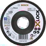 10 st Bosch X-LOCK flikslipskiva, 125 mm, K120