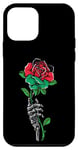 Coque pour iPhone 12 mini Rose du Malawi avec squelette Fierté du drapeau du Malawi Souvenir