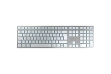 CHERRY KW 9100 SLIM - tastatur - QWERTZ - tysk - hvid, sølv Indgangsudstyr
