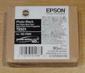 GENUINE EPSON T8501 Photo Black cartridge ORIGINAL 80ml SC-P800 ink dated 2022