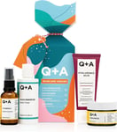 Q+A Skincare Heroes Gift Set Bundle, Giftset Contains Hyaluronic Acid Hydrating