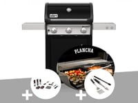 Barbecue à gaz Weber Spirit E-315 mix gril et plancha + Kit de nettoyage + Kit 3 ustensiles