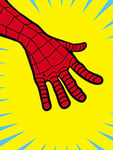 Komar WTD Tableau mural Marvel PowerUp Spider-Man Hand 30 x 40 cm