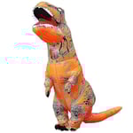 Barn Dinosaur Uppblåsbar Rollspel Kostym Tyrannosaurus Rex Anime Cartoon Party Klänning Kostym Halloween Kostym 120-145cm orange