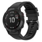 Garmin Fenix ​​​​6 Pro Silikone Urrem - Sort