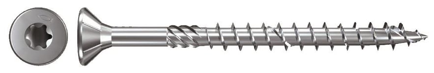 Fischer 669043 Träskruv utomhus, FPF-ST 6,0x150 mm, BZP 100-pack