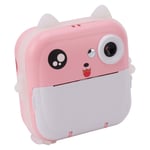 (Pink)Aeun Children's Digital Printing Camera 5V Child Selfie Camera Toy For