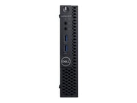 Dell OptiPlex 3070 - Micro - Core i5 9500T / 2.2 GHz - RAM 8 Go - SSD 128 Go - UHD Graphics 630 - GigE - LAN sans fil: 802.11a/b/g/n/ac, Bluetooth 4.1 - Win 10 Pro 64 bits - moniteur : aucun - noir - BTS - avec 1 an basique sur site