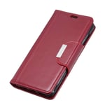 Flip Case for ASUS ZenFone Live L1 (ZA550KL), Business Case with Card Slots, Leather Cover Wallet Case Kickstand Phone Cover Shockproof Case for ASUS ZenFone Live L1 (ZA550KL) (Dark Red)