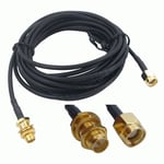 New 3m Wifi RP-SMA Antenna Extension Cable Lead Router D-Link Netgear Wi-fi 211