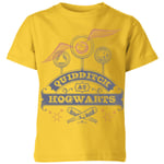 Harry Potter Quidditch At Hogwarts Kids' T-Shirt - Yellow - 9-10 Years