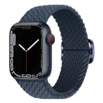 Rem för Apple Watch 41 mm / 40 mm / 38 mm Andas flätad nylon kungblå