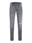 Jack & Jones Glenn Men's Slim-Fit Distress Jeans Button Fly Cotton Stretch Denim