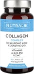 Collagen + Hyaluronic Acid + Coenzyme Q10 + Vitamins A, C, D and B12 + Zinc | f
