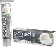 Biomed Superwhite 97% Natural Whitening Toothpaste Coconut Flavour 100g Vegan.