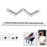 TIM-LI Foldable 88-Key Electronic Piano, Portable Educational Piano Keyboard with Sustain Pedal And Headset Real Piano Feel, for Adults Beginners