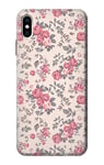 Vintage Rose Pattern Case Cover For iPhone XS Max