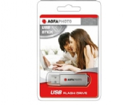 AgfaPhoto USB Flash Drive 2.0 - USB flash-enhet - 8 GB - USB 2.0 - silver