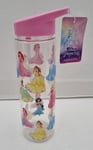 Disney Princess Water Bottle Flip Top Straw 700ml - Brand New