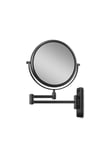 Gillian Jones Double-Sided Wall Mirror w. x10 Magnification - Black