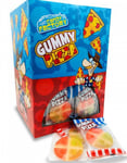 100 st Crazy Candy Factory Gummy Pizza Wine Gummies - Hel låda