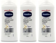 Vaseline Advanced Repair Lotion 200ml | Moisturising | Skin Care X 3
