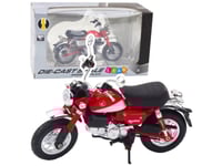 Retro Klassisk Motorcykel Metall Lampor Röd 1:12