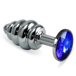 Rosebud Spiral Metal Plug(Silver)