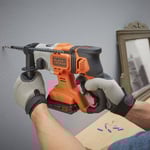 Black & Decker Slagborrmaskin 18V SDS-plus, BCD900B-XJ, utan batteri & laddare