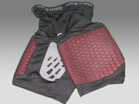 New Authentic NIKE PRO COMPRESSION Mens  Shorts Pants Black Red XL