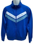NEW Vintage NIKE Athletic Dept Track Jacket Full Zip Azure Blue M